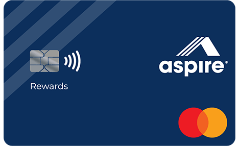 Aspire cash back rewards mastercard credit card
